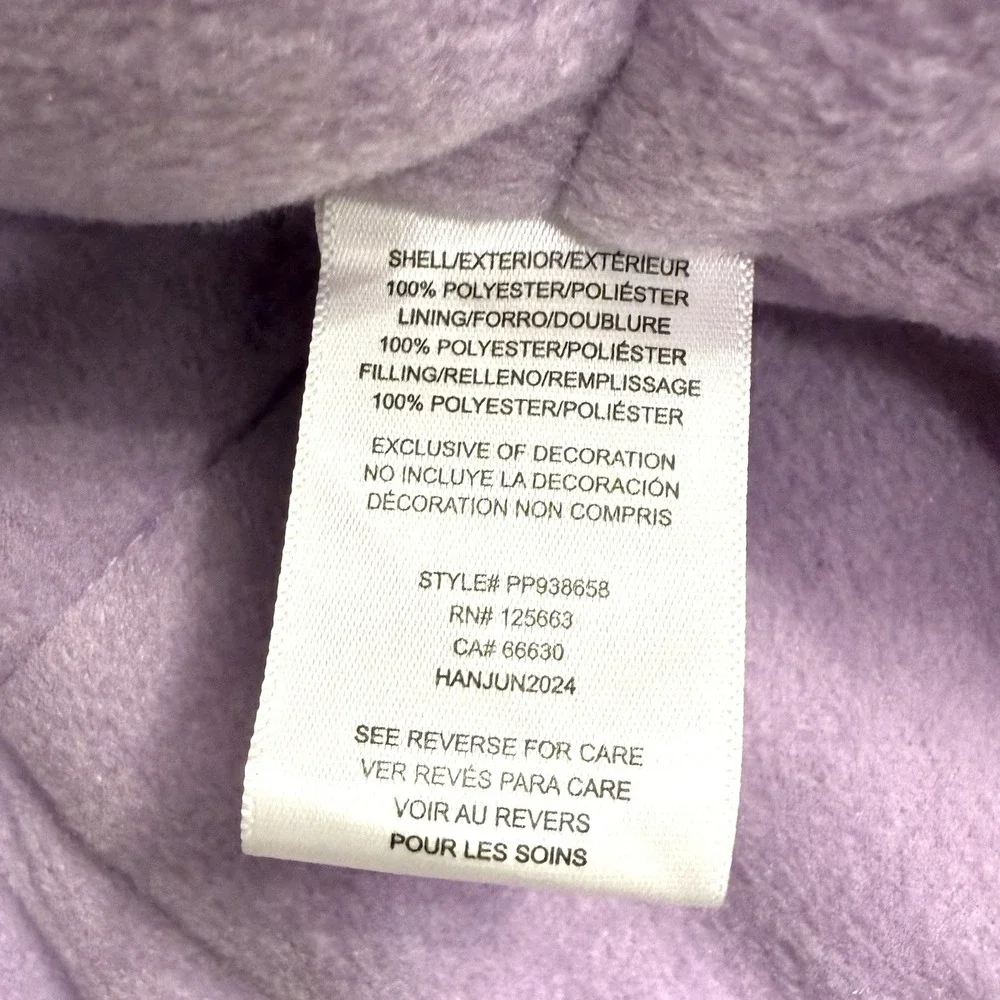 Girls Warm Winter Snow Ski Jacket Coat Sz 14/16 Purple Tie-Dye Water Resistant